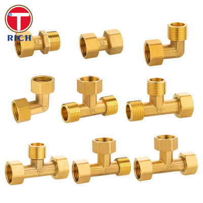 Brass Metal Thickened Joint Pipes And Fittings CNC Brass Water Purifier Pipe Fittings